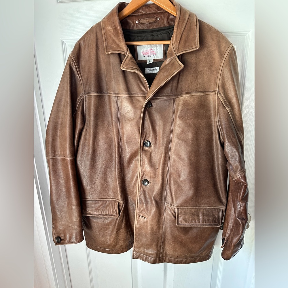Brown Men’s Wilson’s Leather Jacket size Large
